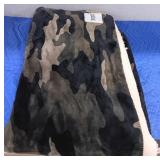 Pink Branded Camo Throw Blanket