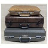 (3) Vintage Suitcases