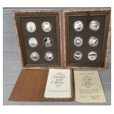 (12) Sterling Silver 'Good Luck' Medal Collection