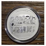 One Ounce Silver Round: Peanuts