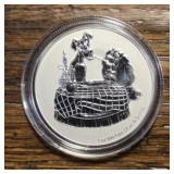 One Ounce Silver Round: Lady & the Tramp