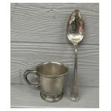 Sterling Cup & Spoon