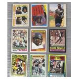 (9) Bears Walter Payton Football Cards