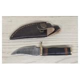 Damascus Fixed Blade Knife #1