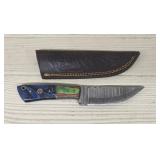 Damascus Fixed Blade Knife #2