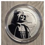 One Ounce Silver Round: Darth Vader