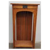 Villasenor Collection Wood Pedestal w/Drawer