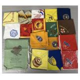 Assortment of Boy Scout Bandanas & Sack
