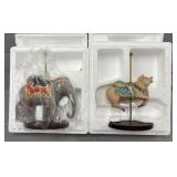 (2) Carousel Elephant & Pig