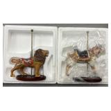(2) The Treasury of Carousel Art Lion & Goat