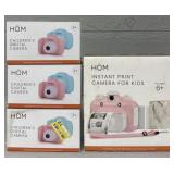 (4) Hom Kids Cameras