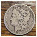1890-CC Morgan Dollar
