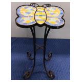 Wrought Iron Butterfly Plant Stand