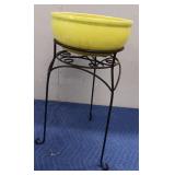 Ceramic Flower Pot & Stand