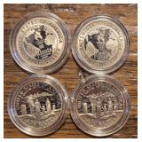 (4) Commemorative U.S. Half Dollars