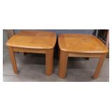 Pair of Oak Side Tables