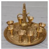 Miniature Vintage Brass Tea Set