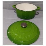 OVERMONT Cast-Iron Enamel Pot w/ Lid