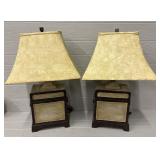 (2) OKI Furniture Fair Retro Jukebox Ceramic Lamps