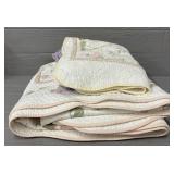 Full Size Quilt Set w/ Sham & Purple Sheet