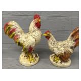 (2) Chalkware Chicken Banks
