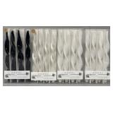 (4) Packages of Adpal Twisted Taper Candlesticks