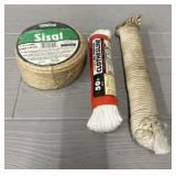 100ft Lehigh Sisal Rope & Wrapped Nylon Rope
