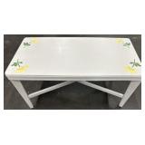 Hand Painted Wooden Bench