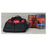 Husky Tool Bag w/ Husky Flashlight & Work Gloves