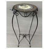 Metal Rooster Plant Stand