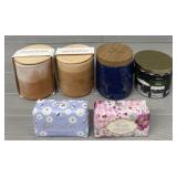 (3) Candles,  (2) Wrapped Soaps & (1) Body Scrub