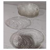 Variety 1960s Glass Snack Plates