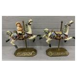 (2) Willits Carousel Memories Horses