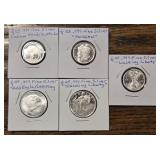 (5) ï¿½ oz Silver Rounds