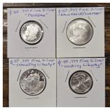 (4) ï¿½ oz Silver Rounds