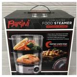 Parini 2-Tier Electric Steamer w/ Built-In Timer