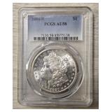 1881-S Morgan Dollar: PCGS AU58