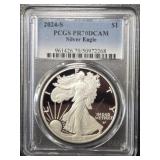 2024-S Silver Eagle: PCGS PR70DCAM
