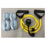 (4) Wrist Weights & Exercise Band