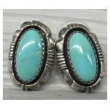 Navajo Sterling & Turquoise Vintage Earrings