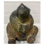Troy Evans Studio Raku Signed Bear Sculpture #1