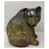Troy Evans Studio Raku Signed Bear Sculpture #2