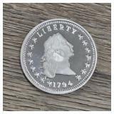 1794 Copy Silver Dollar