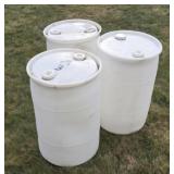 (3) 30-Gallon Drums