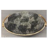 Large Crackle Display Bowl