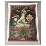 1980 All Star Game Poster Autographed