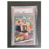 2024 Prizm Bo Nix Red Ice PSA 8