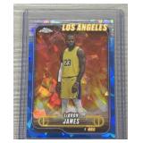 LeBron James Topps Chrome sapphire SP Card