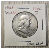 1962-D Franklin Half Dollar