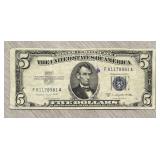 1953 B $5 Silver Certificate